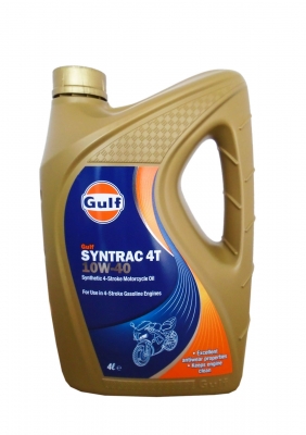 Масло моторное GULF Syntrac 4T SAE 10W-40 (4л)