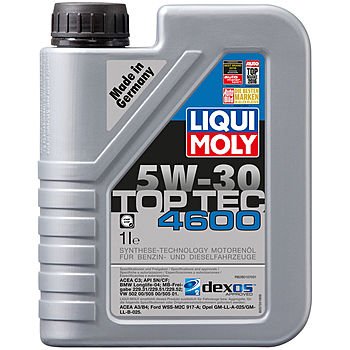 Моторное масло LIQUI MOLY Top Tec 4600 5W-30 специально для GM, Opel, Chevrolet, 1л