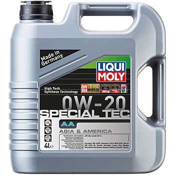 Моторное масло LIQUI MOLY Special Tec AA 0W-20, 4л