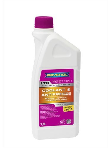 Антифриз RAVENOL LTC Lobrid Technology Coolant Premix -40° C12++ Concentrate лиловый, 1.5л
