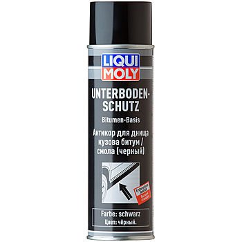 LIQUI MOLY Антикор для днища кузова битум/смола (черный) Unterboden-Schutz Bitumen schwarz (spray) (500мл)