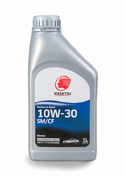 Моторное масло IDEMITSU MINERAL 10W-30 SM/CF, 1л
