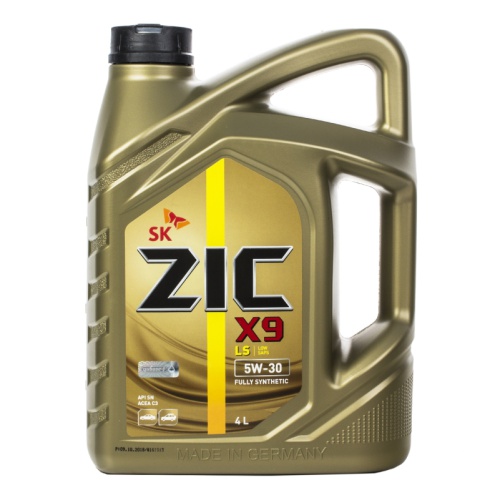 Моторное масло ZIC X9 LS 5W-30 (Германия), 4л