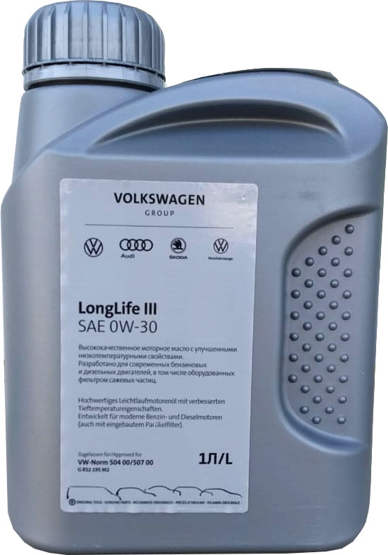 Моторное масло VAG LongLife III 0W-30 (Россия), 1л