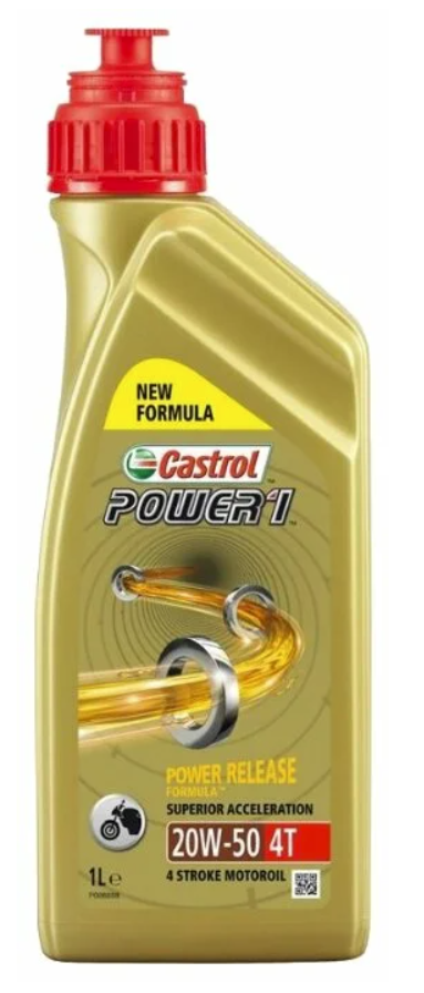 Масло моторное Castrol Power 1 4T 20W-50 (1л)