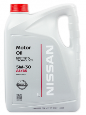 Моторное масло Nissan 5W-30 A5/B5, 5л