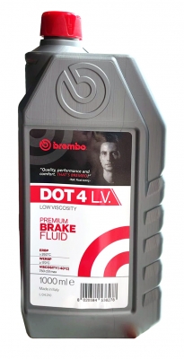 Тормозная жидкость Brembo Low Viscosity L04210 DOT-4, 1л