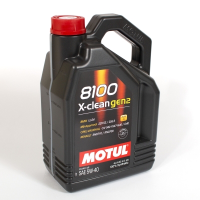 Моторное масло Motul 8100 X-CLEAN GEN2 5W-40, 4л