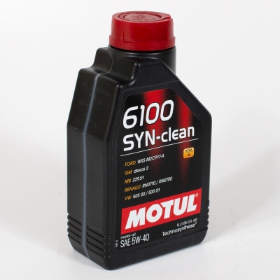 Моторное масло Motul 6100 SYN-CLEAN 5W-40, 1л